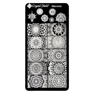 Egyedi Crystal Nails Körömnyomda lemez - Mandala főképe